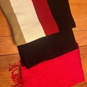Bundle is 3 winter scarves